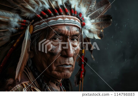native Americans.portrait of Americans Indian man native Americans.portrait of Americans Indian man 114798883