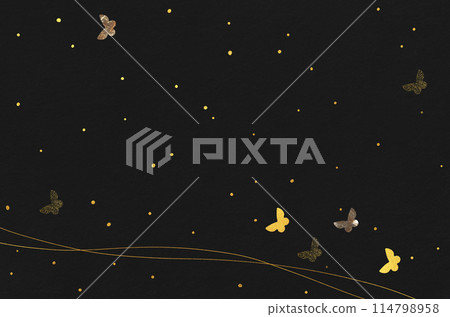 Japanese paper texture with butterfly pattern_luxury Japanese modern background 114798958