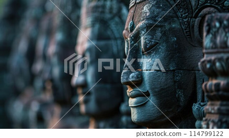 Cambodian gods idol statue 114799122