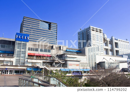 The streets of Odaiba The streets of Odaiba 114799202