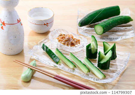 Morokyu (Cucumber and Kinzanji Miso) Morokyu (Cucumber and Kinzanji Miso) 114799307