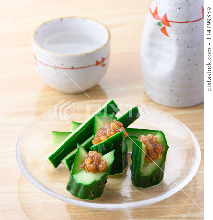 Morokyu (Cucumber and Kinzanji Miso) Morokyu (Cucumber and Kinzanji Miso) 114799339