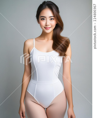 模特兒風格 年輕女模特兒 114800367