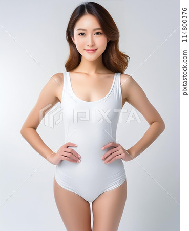 模特兒風格 年輕女模特兒 模特兒風格 年輕女模特兒 114800376