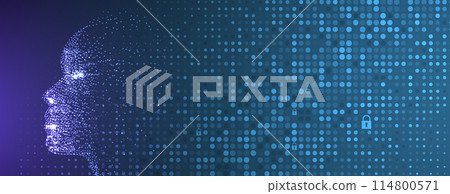 Abstract Artificial intelligence. Cloud computing. Machine learning. Technology web background. Virtual concept futuristic background. Vector art. Abstract Artificial intelligence. Cloud computing. Machine learning. Technology web background. Virtual concept futuristic background. Vector art. 114800571