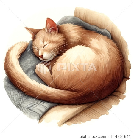 Cat dozing 2 Cat dozing 2 114801645