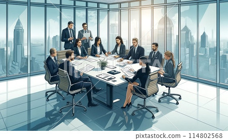 person, business, meeting 114802568