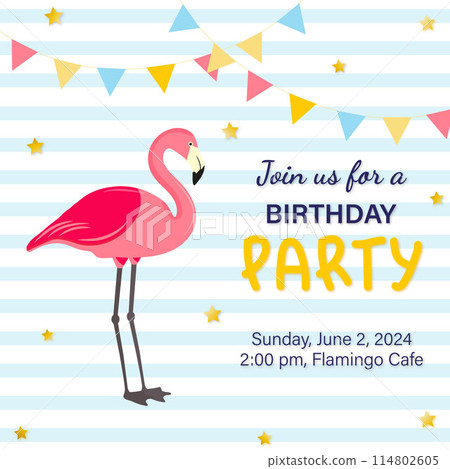 birthday party invitation 114802605