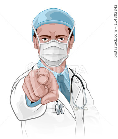 Doctor Pointing Your Country Needs Wants You 114802842