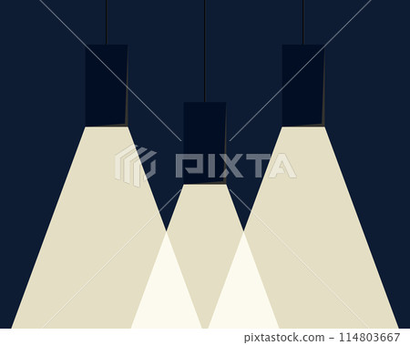 Lamp illumination icon in flat style. Spotlight vector illustration. Movie spotlight. Searchlight icon. Lamp illumination icon in flat style. Spotlight vector illustration. Movie spotlight. Searchlight icon. 114803667