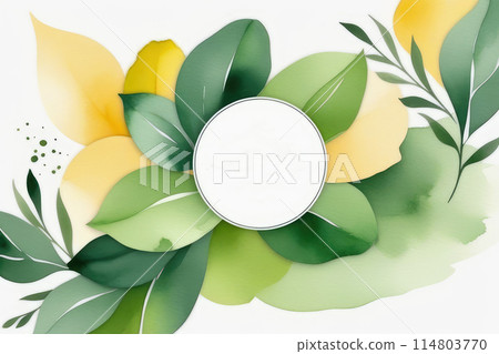 Watercolor wedding invitation template. Abstract art background vector. Watercolor wedding invitation template. Abstract art background vector. 114803770