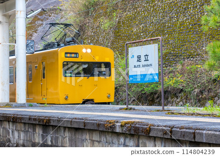 JR West, Hakubi Line local station "Adachi Station" (Adachi, Niimi City, Okayama Prefecture) *Please indicate the shooting location in the work comment section JR West, Hakubi Line local station "Adachi Station" (Adachi, Niimi City, Okayama Prefecture) *Please indicate the shooting location in the work comment section 114804239