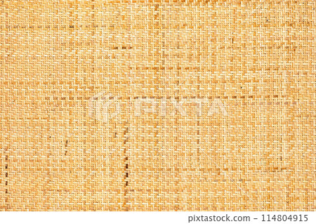 Close up of beautiful weave of dried willow vine pattern. 114804915
