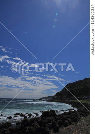 Scenery of Ashizuri Sunny Road on National Route 321 in Kochi Prefecture 114805354