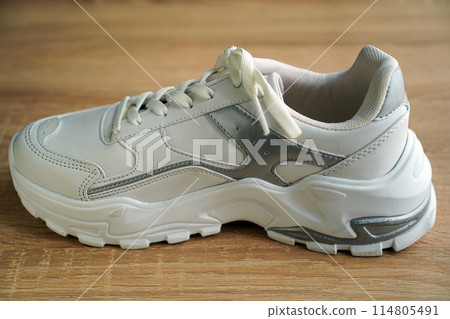 New stylish comfortable and useful white sneakers New stylish comfortable and useful white sneakers 114805491