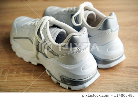 New stylish comfortable and useful white sneakers New stylish comfortable and useful white sneakers 114805493