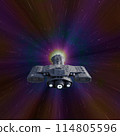 Interplanetary Future Spaceship Entering Hyperspace 114805596