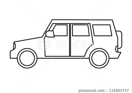 汽車線描圖_越野 114805757