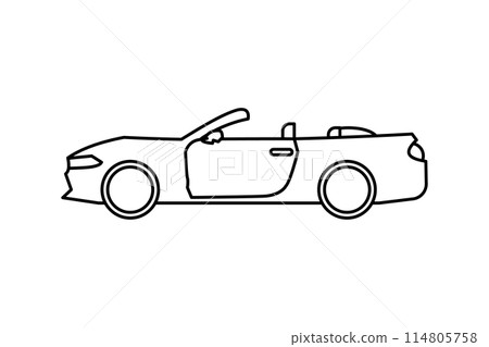 汽車線描圖_開汽車 114805758