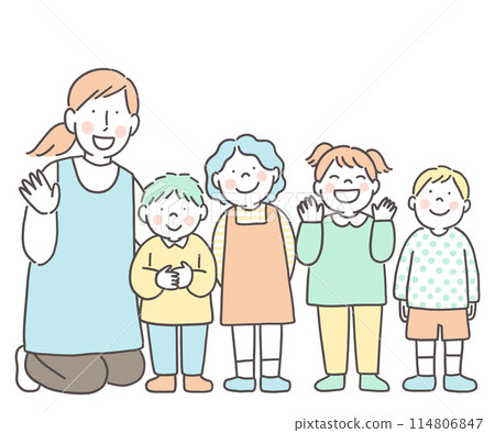 保育老師和幼兒園園長 保育老師和幼兒園園長 114806847