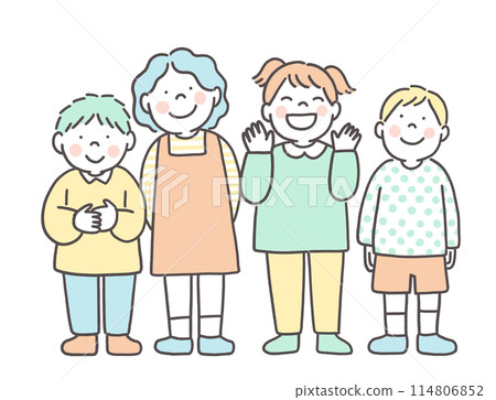 Smiley children 114806852