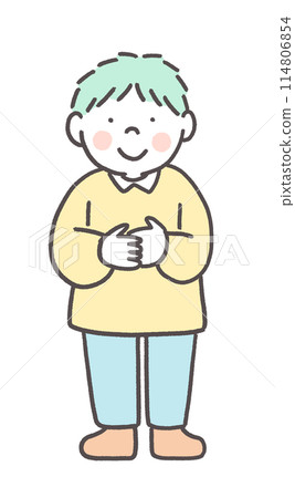 A little shy boy 114806854