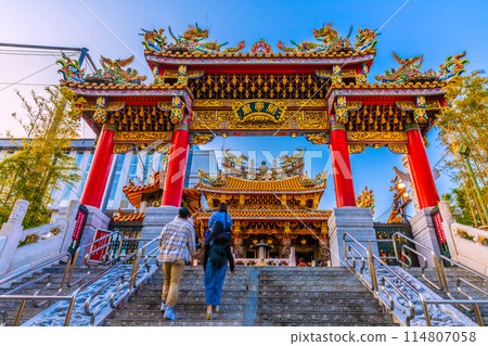 Yokohama cityscape in Japan, overlooking Yokohama Chinatown and the Guandi Temple, etc. = 14th Yokohama cityscape in Japan, overlooking Yokohama Chinatown and the Guandi Temple, etc. = 14th 114807058
