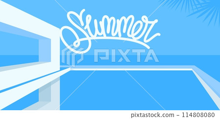 Trendy Minimalistic Abstract Terrace Sea Or Ocean Vector Landscape Illustration Background Art Trendy Minimalistic Abstract Terrace Sea Or Ocean Vector Landscape Illustration Background Art 114808080