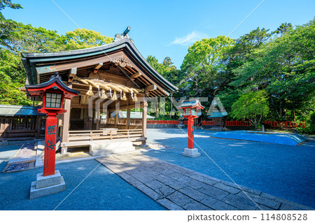 初夏的宗像大社 福岡縣宗像市中津宮大島 114808528
