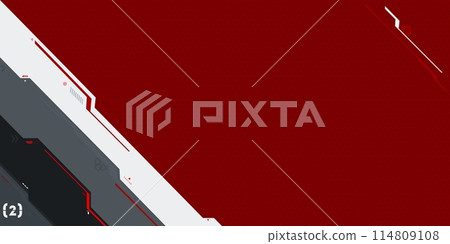 Abstract Mecha Metaverse Tech Futuristic Cyber Gaming Geometric Background Art 114809108
