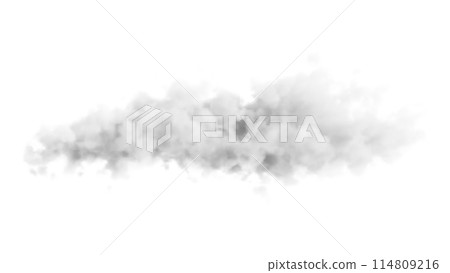 Illustration of realistic clouds and smoke 114809216