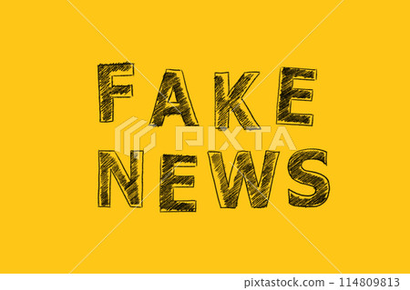 Fake news illustration 114809813