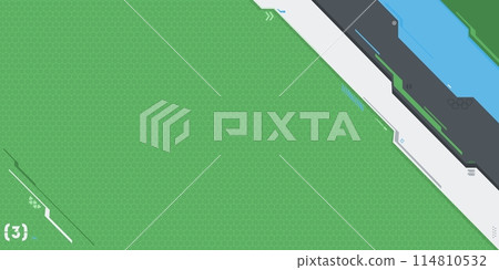 Modern Trendy Carbon Abstract Mecha Metaverse Tech Futuristic Cyber Gaming Geometric Background Art 114810532
