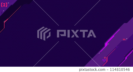 Trendy Carbon Abstract Mecha Metaverse Tech Futuristic Cyber Gaming Geometric Background Art 114810546