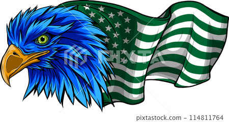 Mascot Head of an Eagle vector illustration design Mascot Head of an Eagle vector illustration design 114811764