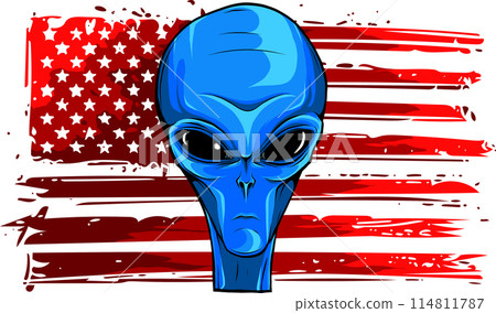 Alien head. vector illustration design of extraterrestrial humanoid Alien head. vector illustration design of extraterrestrial humanoid 114811787