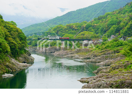 陰天下的德島風光：特快列車穿越四國中部的千禧年之旅 114811881