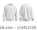 Hoodie for mockup isolated white background  114812126