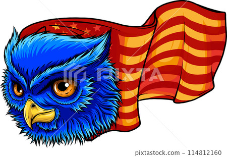 cute cartoon owl head vector illustration design cute cartoon owl head vector illustration design 114812160