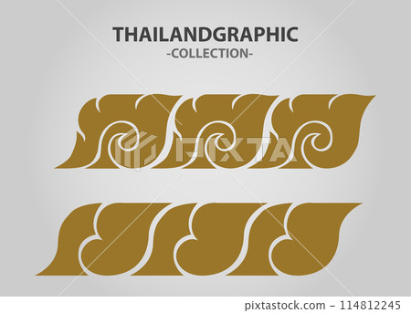 Vector element ethnic decorative ornament ethnic thai illustration 114812245