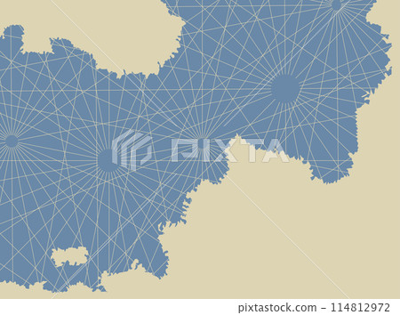 Portolan map, two continents and a sea 114812972