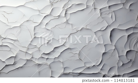 Intricate Patterns of Cracked Paint on a Surface in Close-Up View 114813181
