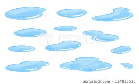 水坑插畫素材集 114813535