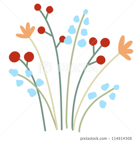 vector illustration of flower 114814308