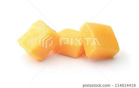 Heap of mango candy isolated. 114814419
