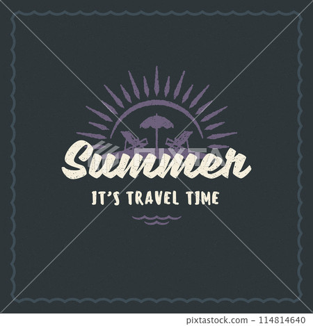 Summer holidays typography inspirational quote design for poster or apparel Summer holidays typography inspirational quote design for poster or apparel 114814640