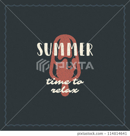 Summer holidays typography inspirational quote design for poster or apparel Summer holidays typography inspirational quote design for poster or apparel 114814641