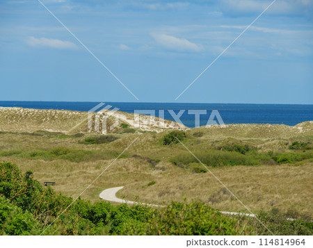 the island of ameland in the dutch north sea 114814964