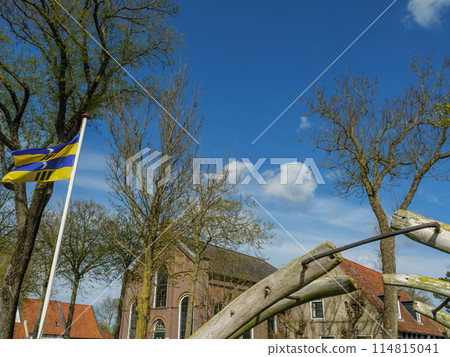 the island of ameland in the dutch north sea 114815041