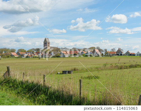 the island of ameland in the dutch north sea 114815063